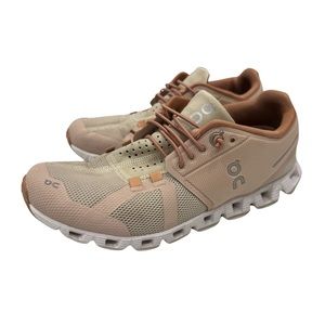 On Cloud Rose Gold Running Sneakers size 7